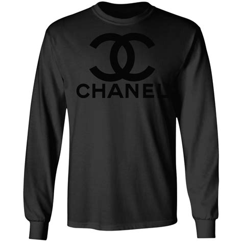 chanel logo black crop top|chanel t shirt original.